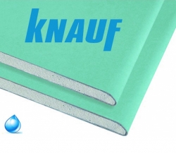 Гипсокартон Knauf влагостойкий 2500х1200х12,5 мм